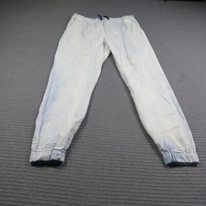 Zanerobe Mens Jogger Pants XXL or 32W 30L Light Blue Straight Waist Band Pockets - Picture 1 of 11