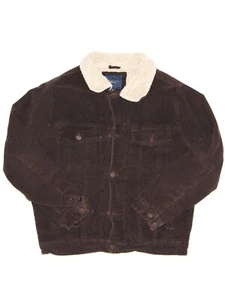 Vintage Sherpa Lined Corduroy Brown Jacket Mens Size M - Picture 1 of 3