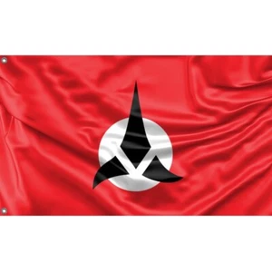 Star Trek Inspired Klingon Flag Unique Design, 3x5 Ft / 90x150 cm size, EU Made - Picture 1 of 6