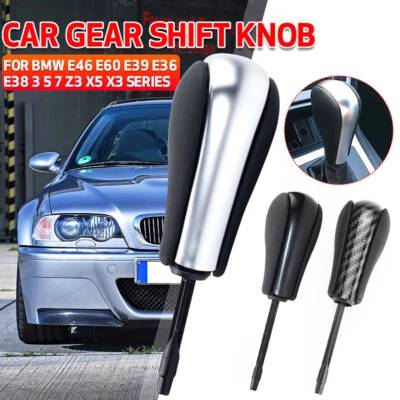 Plastic Automatic Car Shift Knob Gear Stick Shifter For BMW E46 E39 E53 X3 E83 - Image 1 of 4