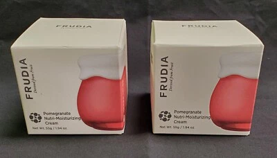 Crema hidratante nutritiva de granada FRUDIA derivada de fruta 55 g/1,94 oz paquete de 2 Foto 1 de 4