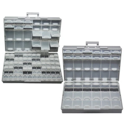 2 units AideTek BOXALL48+96 Lids Combo empty compartments Beads part Box