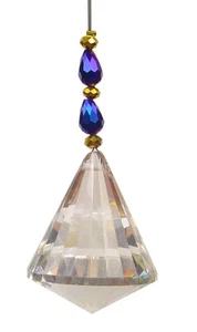 BUTW Faceted crystal ball rainbow tree window ornament 5240K - Picture 1 of 4