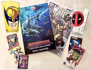 DEADPOOL WOLVERINE CELEBRATION Glasses! Cards! Books! Bromance! Cheap! - Photo 1/13