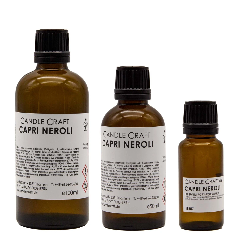 CANDLECRAFT Capri Neroli DIY Duftöl CC-16357 Premium Qualität Hochwertig Kerzenduftöl