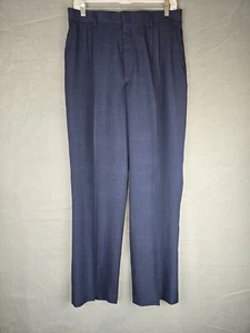 Vestido Stacy Adams Pantalones Niños 16H x 32 Azul Marino Relajado Pierna Ancha Nuevo con Etiquetas - Imagen 1 de 7