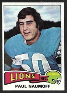 1975 Topps Football #74 Paul Naumoff Tennessee Detroit Lions ex como nuevo + A - Imagen 1 de 2