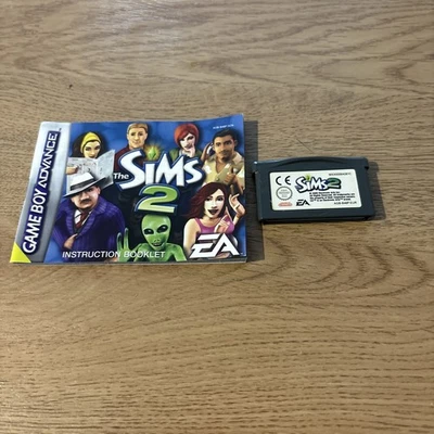 Sims 2 GBA Gameboy Advance Cart Genuine Nintendo + Manual - Image 1 of 2