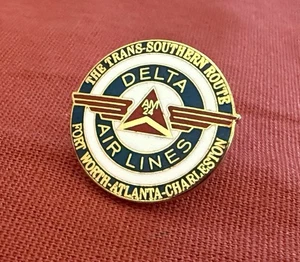 Delta Airlines Lapel Pin AM24 Trans-Southern Route Crew Flight Attendant Agent - Picture 1 of 5