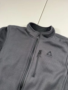 Gerry Jacket Mens XL Waffle Knit Ribbed Fleece Lined Heavyweight Zip Up Sweater - Picture 1 of 9