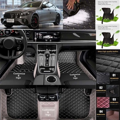 For Mercedes Benz A AMG Car Floor Mats Handmade Liners Anti-Slip Carpets Foto 1 de 4