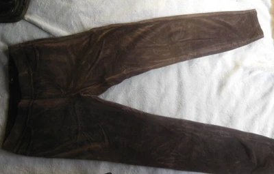 Usado en excelente estado! Leggings de terciopelo elástico gris oscuro tono M Foto 1 de 4