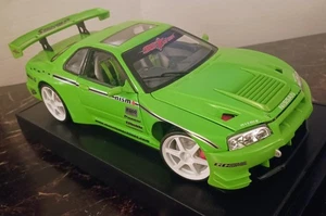 2000 NISSAN SKYLINE GTR 1:18 SS TUNER MUSCLE MACHINES Lime Green Parts Only Read - Picture 1 of 10