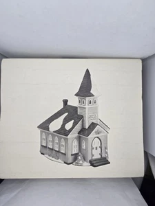 Department 56 Heritage Village New England 1990 Sleepy Hollow Church 5955-2 Box - Picture 1 of 12