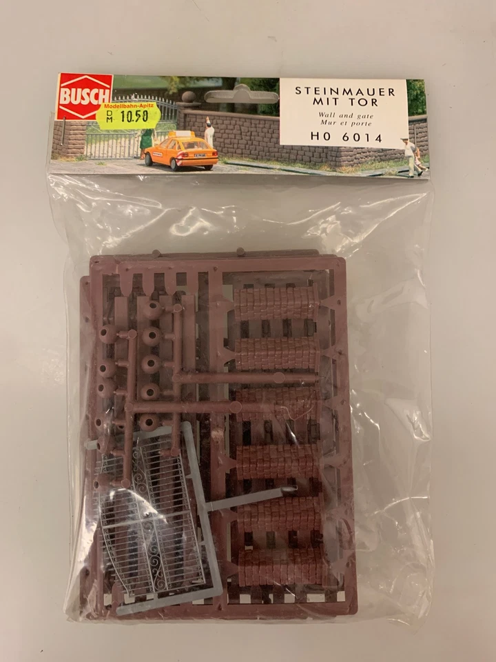 Busch H0 6014 Steinmauer mit Tor OVP - Bild 1 von 1