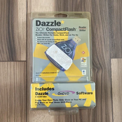 Dazzle CompactFlash Reader/Writer Digital Media Reader Software DM-8500 NEW - Image 1 of 4