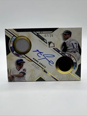 Camiseta Topps Diamond Icons Dual Team Mark Grace 2025 doble usada en juegos automática/25 Foto 1 de 2