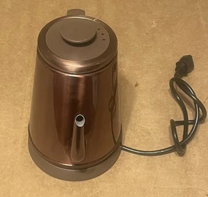 DMOFWHI GOOSENECK KETTLE 1.0L 100% STAINLESS STEEL COPPER COLOR W/POWER BASE - Picture 1 of 14
