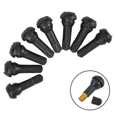 Rubber TR413 Snap In Type Tool SET Tubeless Tyre Valves Stems Wheel Cap Parts - Image 1 of 4