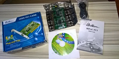 Billion ISDN PCI Card 128kbps, G3 fax send / receive, Windows 95 98 NT 2000 XP - Image 1 of 3