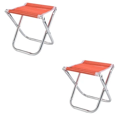  2 Count Tragbarer Campinghocker Klapphocker Im Freien Faltbarer Campingstuhl - Bild 1 von 4