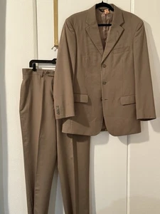 TUTA JOS A BANK BLACK LABEL 2 BTN COTONE POLI MISTO 2 PEZZI 42R 35X31 1/2 TAN - Foto 1 di 6