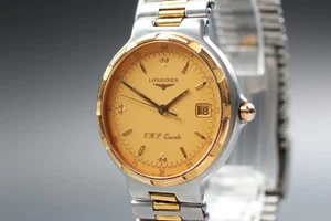 [Near MINT]  LONGINES Conquest VHP 34mm Gold Dial Date Quartz Men's Watch - Picture 1 of 10