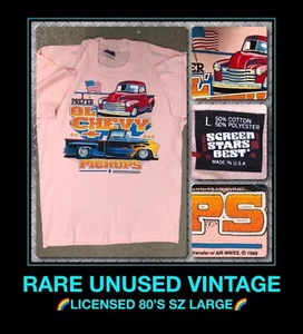 VTG 80s Chevrolet Chevy Classic Pickup Truck Custom 3100 Screen Stars T-Shirt L - Picture 1 of 12