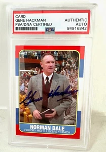 Gene Hackman Hoosiers Autographed 1986 Set Basketball Card PSA/DNA Auth Auto - Bild 1 von 3