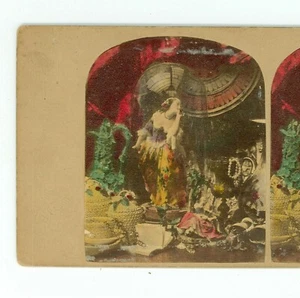 B4146 Elliott Veduta Colorata Scultura di Donna sotto Cupola di Vetro D - Foto 1 di 2