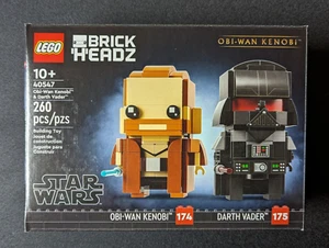 LEGO Star Wars BrickHeadz: Obi-Wan Kenobi & Darth Vader 40547 - NUEVO Y SELLADO - Imagen 1 de 8