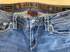 Rock Revival Boot Cut Size 29 Womens Jeans Medium Wash Inseam of 32 - Picture 1 of 9