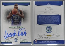 2017-18 Panini National Treasures Signatures Emerald /5 Isaiah Rider #S-IRD Auto