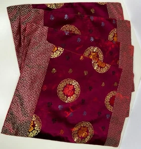 Set of 4 Satin Dining Table Placemats Chinese "Blessing" NOB Never Used READ - Picture 1 of 14