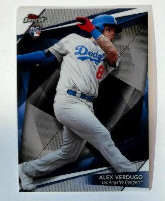2018 Finest #FF-AV Alex Verdugo Finest Firsts Los Angeles Dodgers Baseball - Image 1 of 2