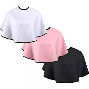 3 Pack Beauty Salon Makeup Capes Shorty Smock for Clients Makeup Artist - Picture 1 of 8