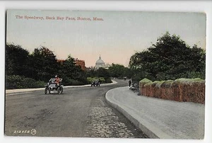 Vintage Postkarte Boston MA Massachusetts Speedway Back Bay Fens  - Bild 1 von 4