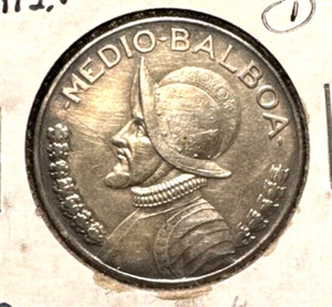 Panama 1934 mezzo balboa KM 12,1 XF (2) - Foto 1 di 2