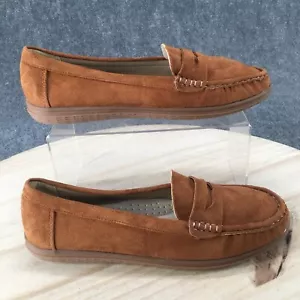 Patrizia By Spring Step Shoes Womens 41 Casual Slip On Penny Loafer Brown Fabric - Picture 1 of 14