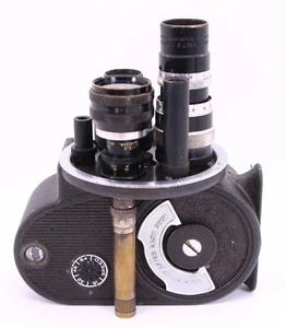 FOTOCAMERA BELL & HOWELL FILMO ARISTOCRAT 8 MM ATTACCO D OBIETTIVO COOKE/SOM BERTHIOT - Foto 1 di 24