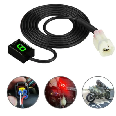 Green LED Motorcycle Gear Display Speed Indicator For Kawasaki ZX-6R Ninja 650 - Bild 1 von 4