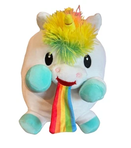 Plush Fiesta Vernon Squeezable Unicorn Rainbows White With Bright Colors 9" - Picture 1 of 10