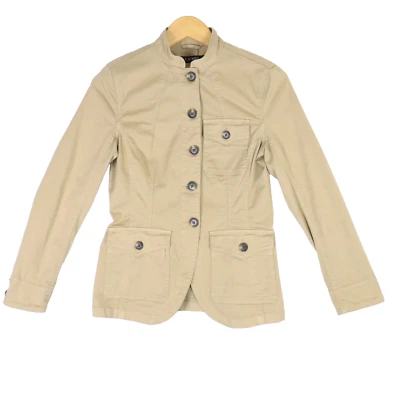 Lauren Ralph Lauren Short Trench Coat Rain Jacket Women's 2P Khaki Two Pockets - Image 1 of 4