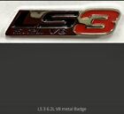 Brand New Metal Hat/lapel Badge - Ls3 6.2l V8 Metal Badge - Red