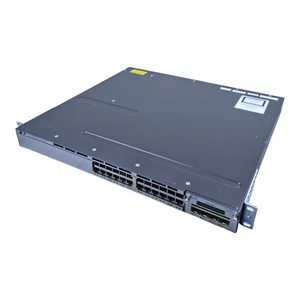 Cisco WS-C3750X-24P-S V02 C3KX-NM-1G Netzwerk-Switch 24-Port - Picture 1 of 5