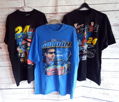 NASCAR Jeff Gordon T-shirt and two Jeff Gordon Champion T-shirts, XL (lot of 3) - Image 1 of 4
