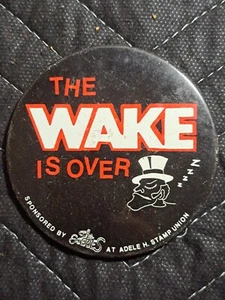 Maryland Terrapins Basketball Pinback Button "The Wake Is Over" - Picture 1 of 7