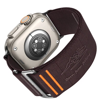 Спортивный ремешок на запястье нейлон для Apple Watch Series 10 42/46 мм/Ultra 2/1 49 мм  - Изображение 1 из 4