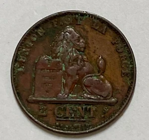 BELGIUM. 2 CENTIMES 1875. - Picture 1 of 4