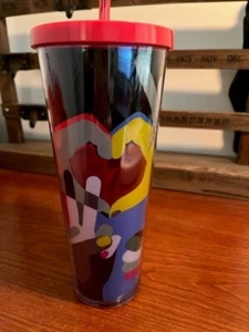 Starbucks Venti Colorful Peace & Love 2017 Cold Cup Tumbler 24 oz. - Bild 1 von 3